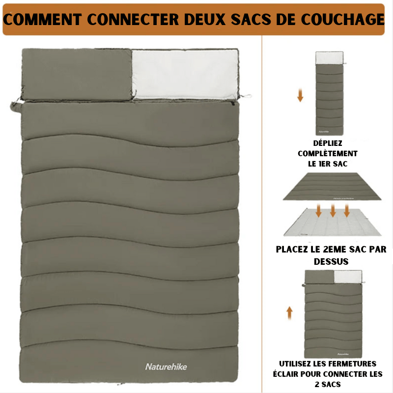 Sac de Couchage Camping Coton - ExploreR