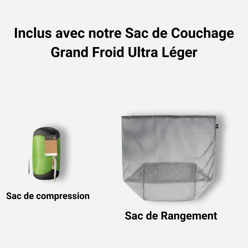 Sac de Couchage Grand Froid Ultra-Léger - HikePro